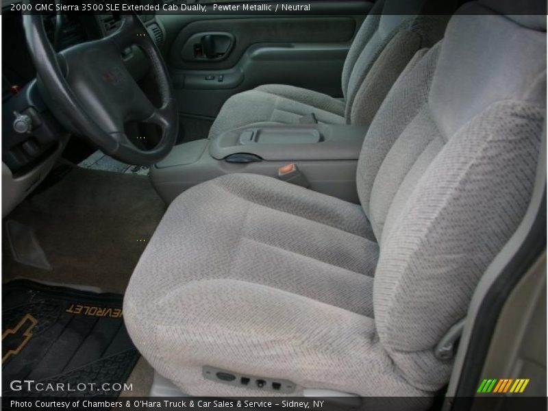 Pewter Metallic / Neutral 2000 GMC Sierra 3500 SLE Extended Cab Dually