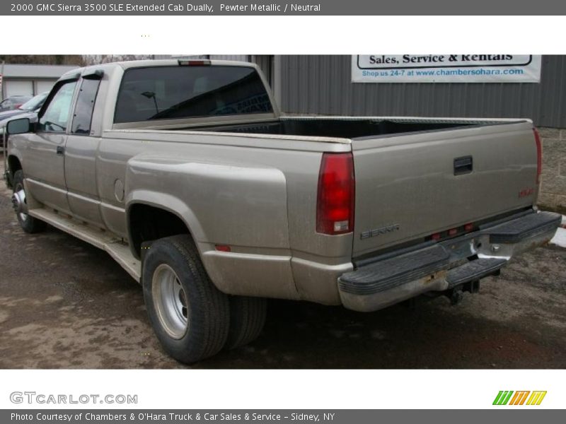 Pewter Metallic / Neutral 2000 GMC Sierra 3500 SLE Extended Cab Dually