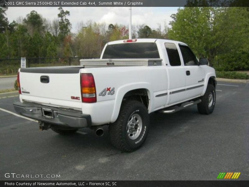 Summit White / Graphite 2001 GMC Sierra 2500HD SLT Extended Cab 4x4