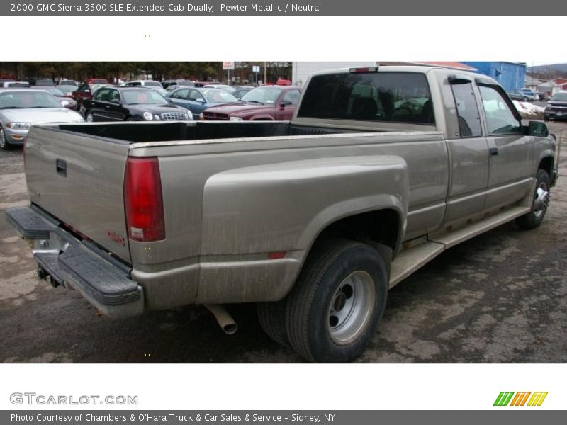 Pewter Metallic / Neutral 2000 GMC Sierra 3500 SLE Extended Cab Dually