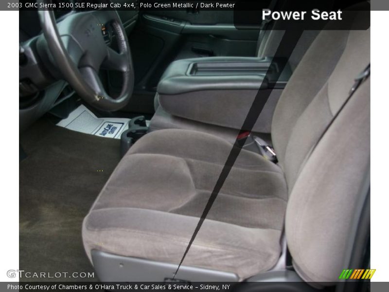 Polo Green Metallic / Dark Pewter 2003 GMC Sierra 1500 SLE Regular Cab 4x4