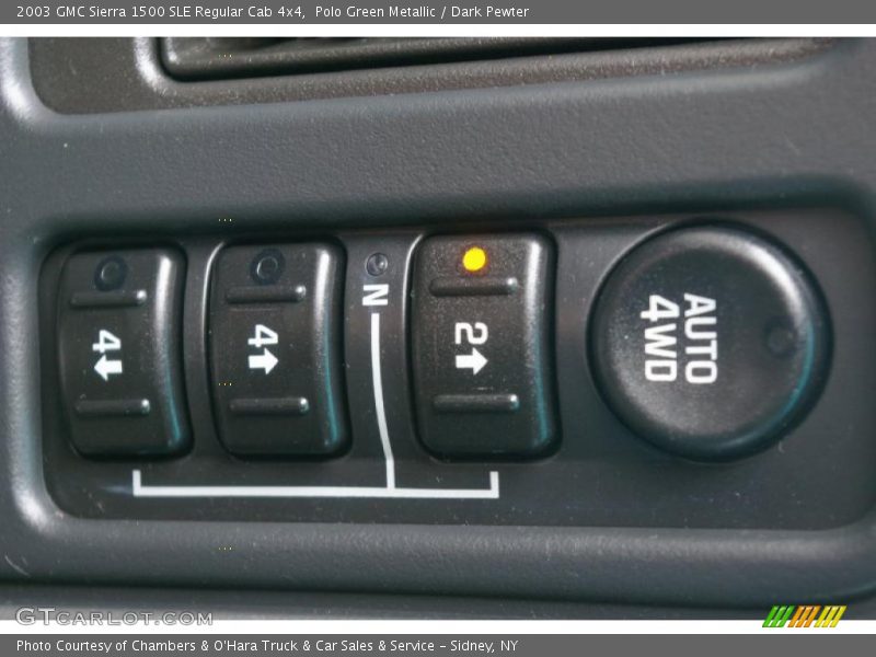 Polo Green Metallic / Dark Pewter 2003 GMC Sierra 1500 SLE Regular Cab 4x4