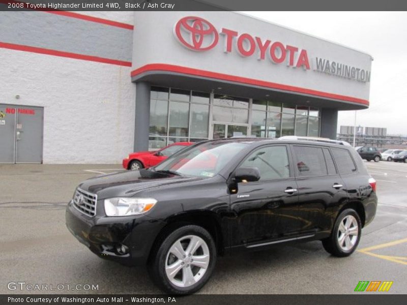Black / Ash Gray 2008 Toyota Highlander Limited 4WD