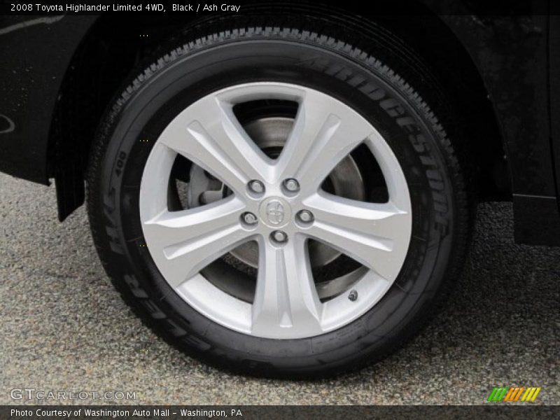 Black / Ash Gray 2008 Toyota Highlander Limited 4WD