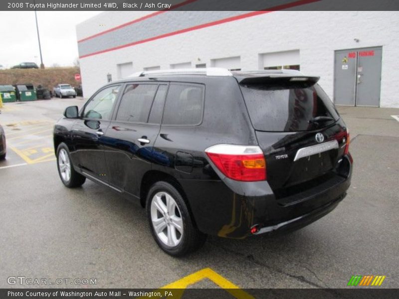 Black / Ash Gray 2008 Toyota Highlander Limited 4WD