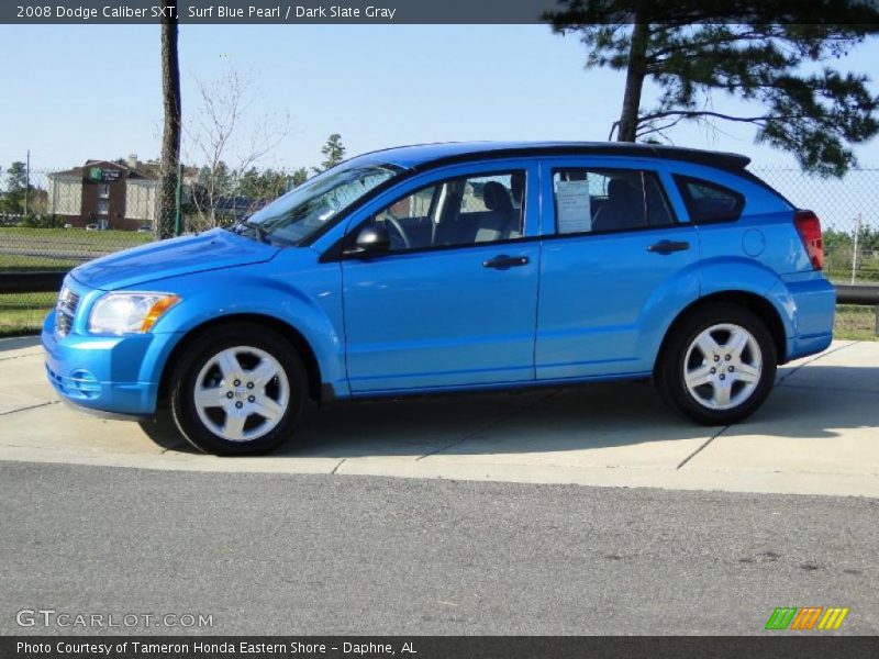 Surf Blue Pearl / Dark Slate Gray 2008 Dodge Caliber SXT