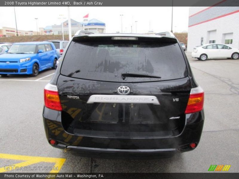 Black / Ash Gray 2008 Toyota Highlander Limited 4WD