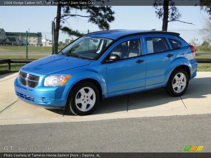 Surf Blue Pearl / Dark Slate Gray 2008 Dodge Caliber SXT