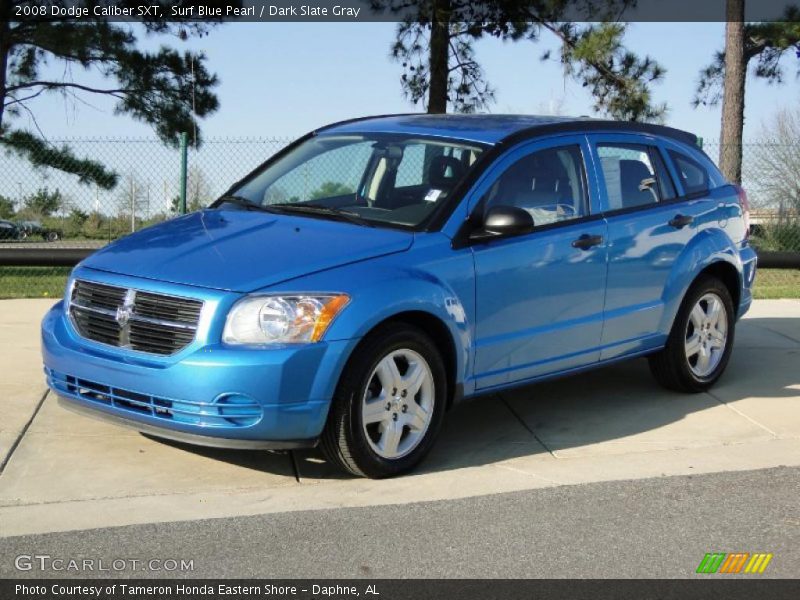 Surf Blue Pearl / Dark Slate Gray 2008 Dodge Caliber SXT