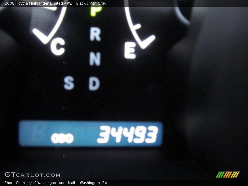 Black / Ash Gray 2008 Toyota Highlander Limited 4WD