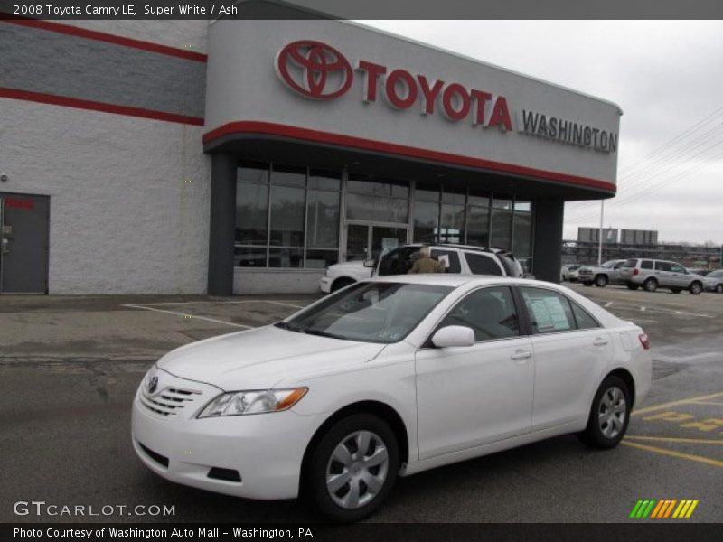 Super White / Ash 2008 Toyota Camry LE
