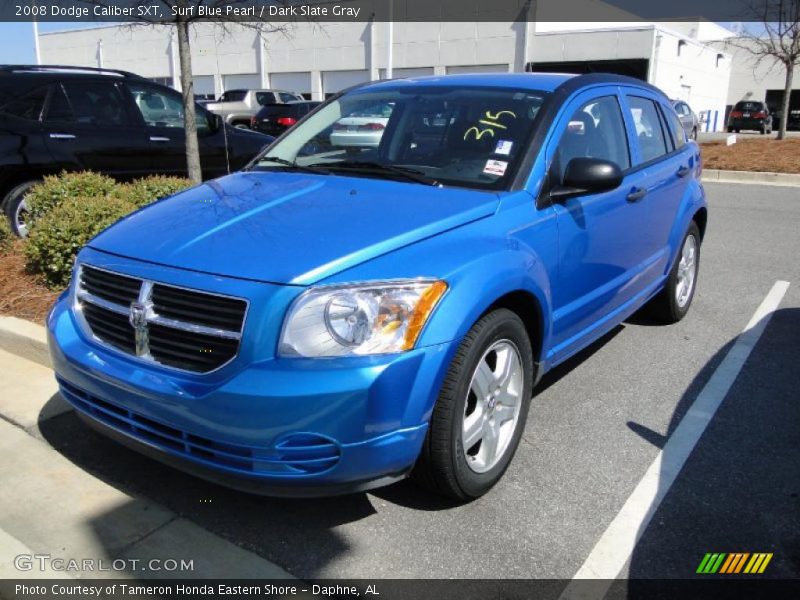 Surf Blue Pearl / Dark Slate Gray 2008 Dodge Caliber SXT