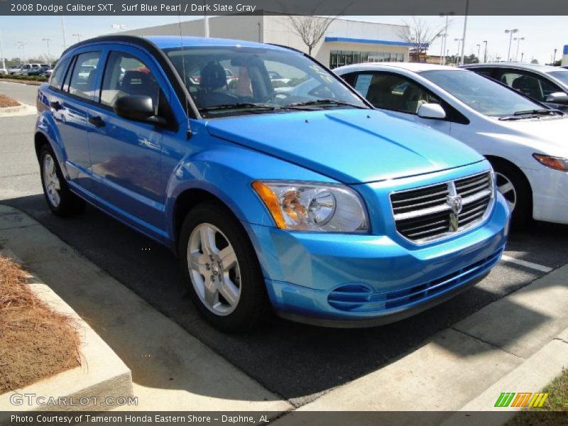 Surf Blue Pearl / Dark Slate Gray 2008 Dodge Caliber SXT