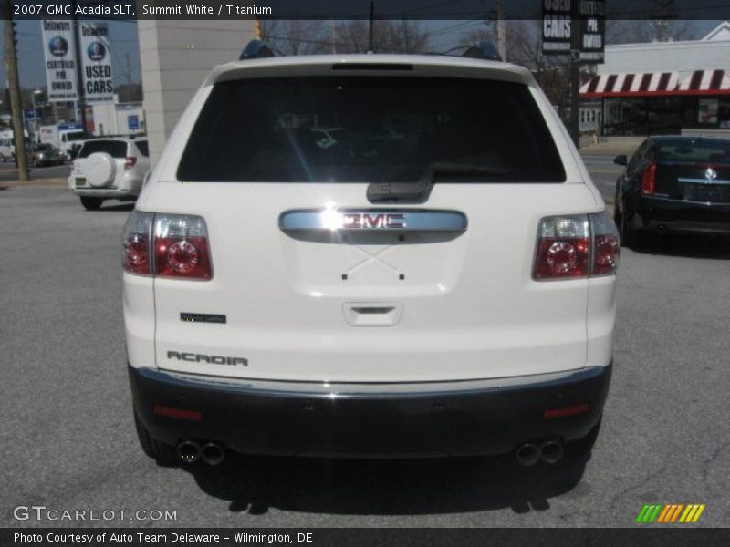 Summit White / Titanium 2007 GMC Acadia SLT