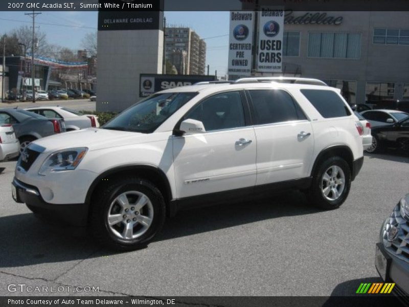 Summit White / Titanium 2007 GMC Acadia SLT