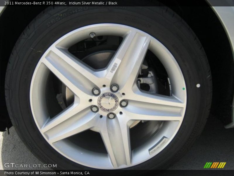Iridium Silver Metallic / Black 2011 Mercedes-Benz R 350 4Matic