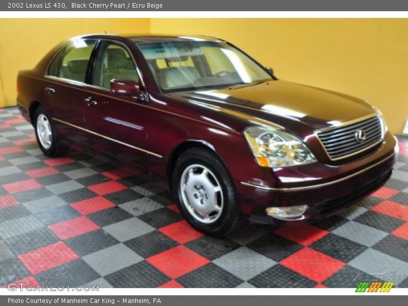 Black Cherry Pearl / Ecru Beige 2002 Lexus LS 430