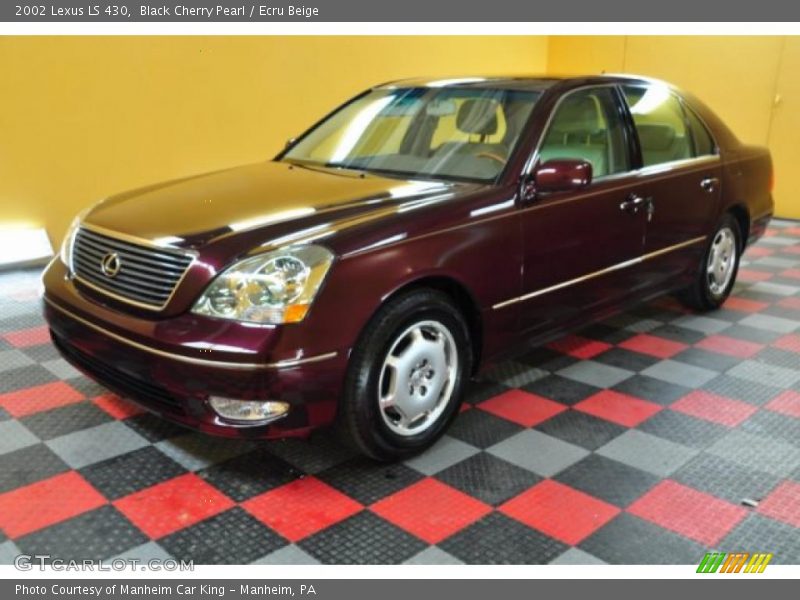 Black Cherry Pearl / Ecru Beige 2002 Lexus LS 430