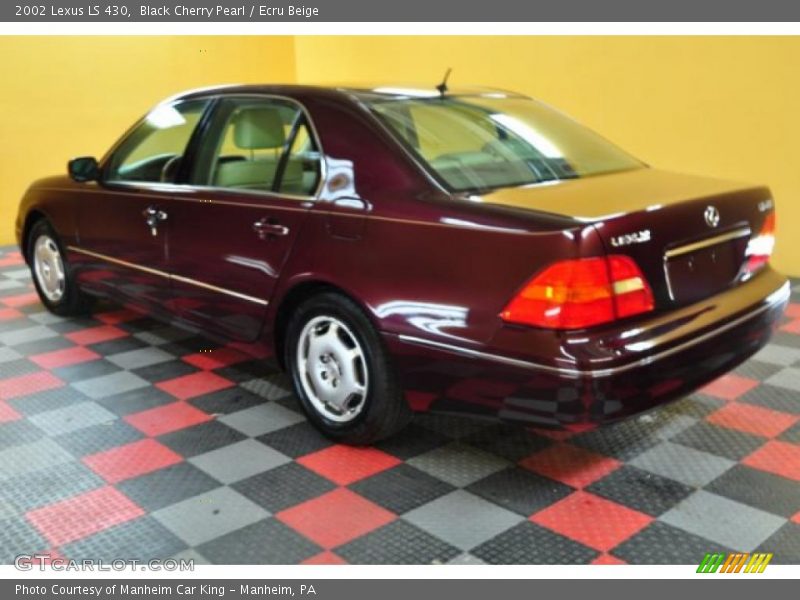 Black Cherry Pearl / Ecru Beige 2002 Lexus LS 430