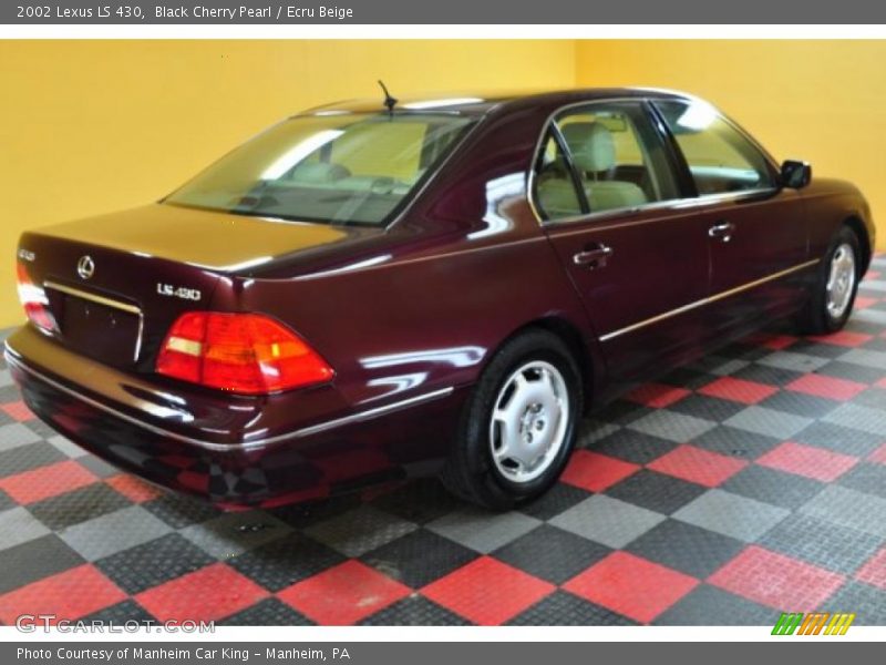 Black Cherry Pearl / Ecru Beige 2002 Lexus LS 430