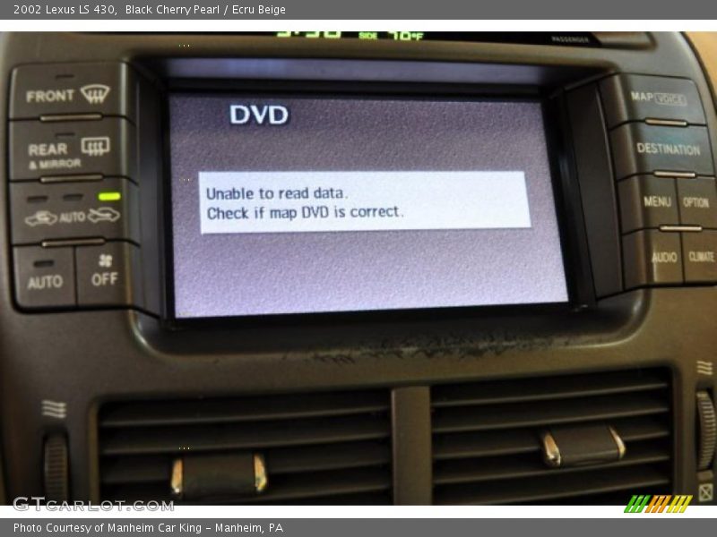 Black Cherry Pearl / Ecru Beige 2002 Lexus LS 430