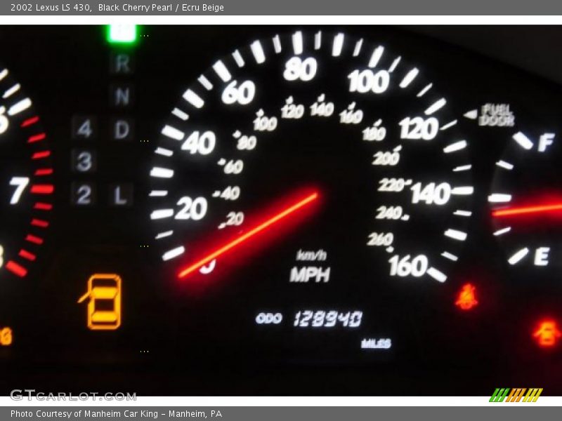 Black Cherry Pearl / Ecru Beige 2002 Lexus LS 430