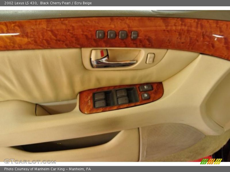Black Cherry Pearl / Ecru Beige 2002 Lexus LS 430