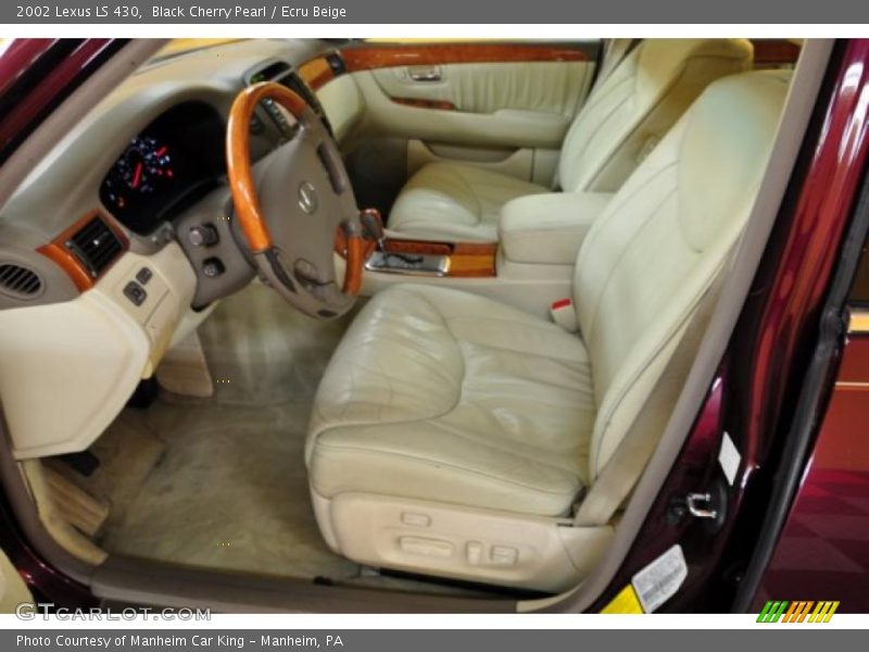Black Cherry Pearl / Ecru Beige 2002 Lexus LS 430
