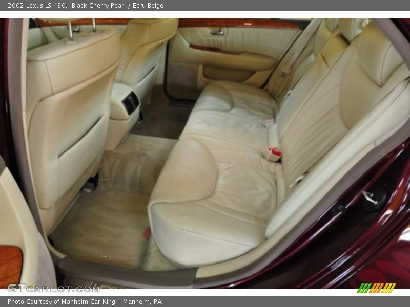 Black Cherry Pearl / Ecru Beige 2002 Lexus LS 430