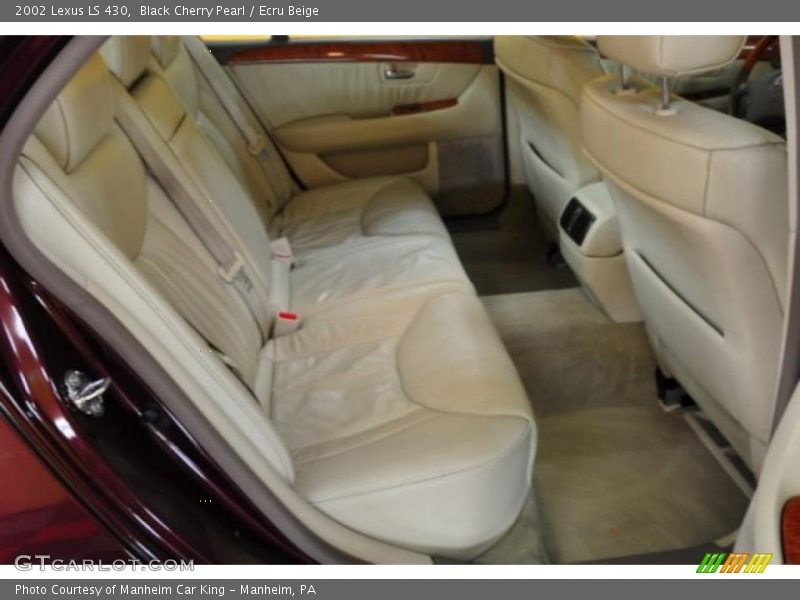 Black Cherry Pearl / Ecru Beige 2002 Lexus LS 430