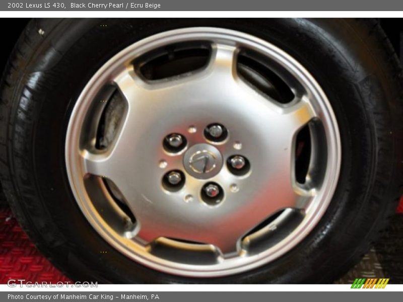 Black Cherry Pearl / Ecru Beige 2002 Lexus LS 430