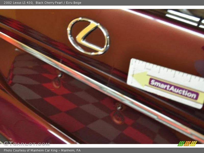 Black Cherry Pearl / Ecru Beige 2002 Lexus LS 430