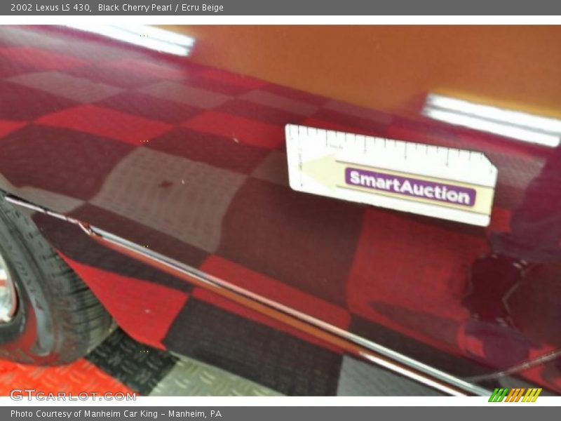Black Cherry Pearl / Ecru Beige 2002 Lexus LS 430