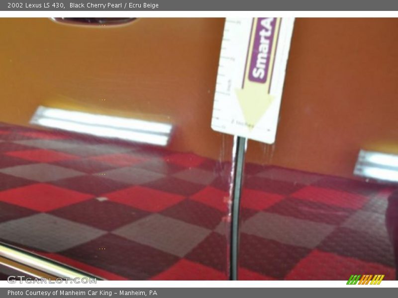 Black Cherry Pearl / Ecru Beige 2002 Lexus LS 430