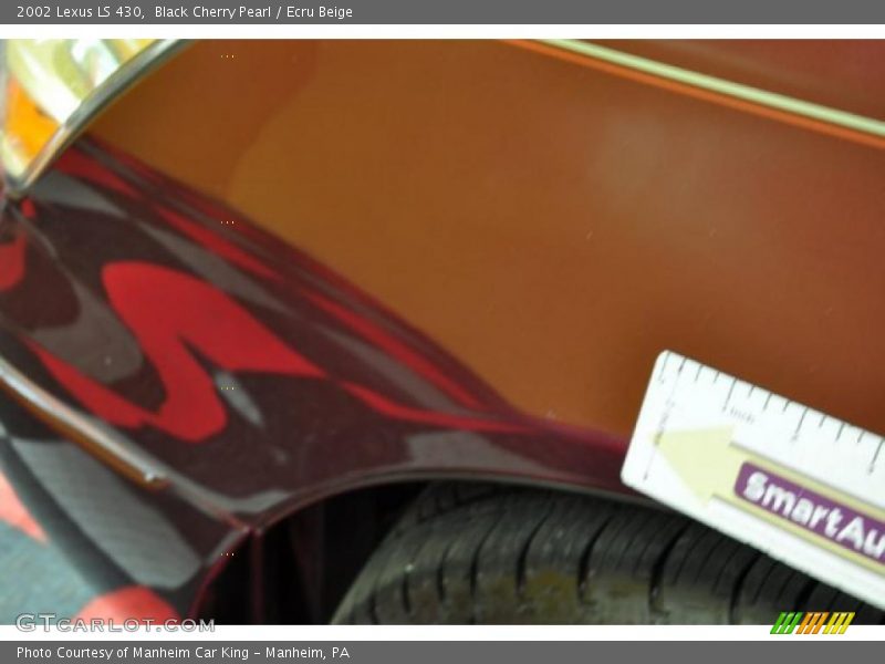 Black Cherry Pearl / Ecru Beige 2002 Lexus LS 430