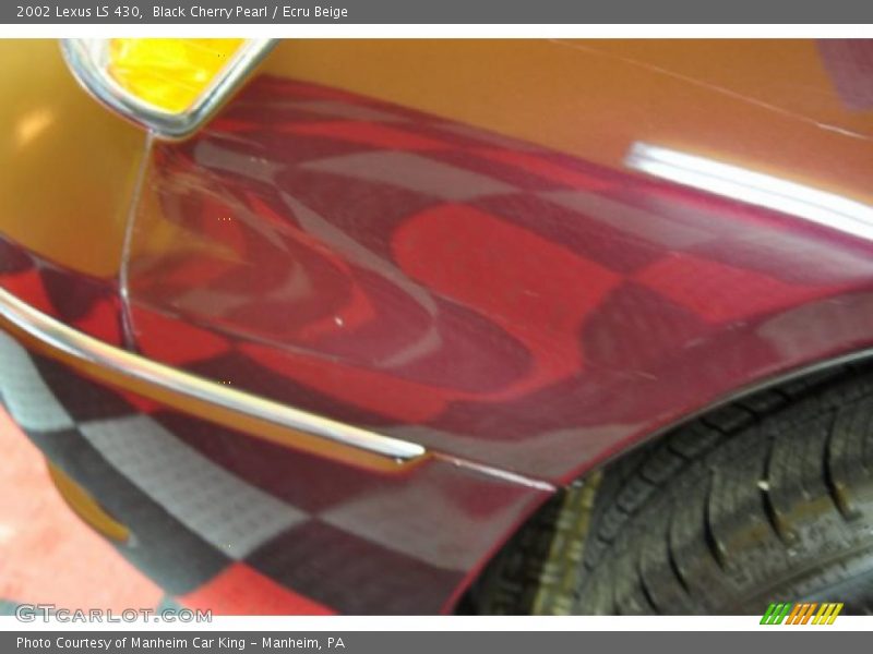 Black Cherry Pearl / Ecru Beige 2002 Lexus LS 430