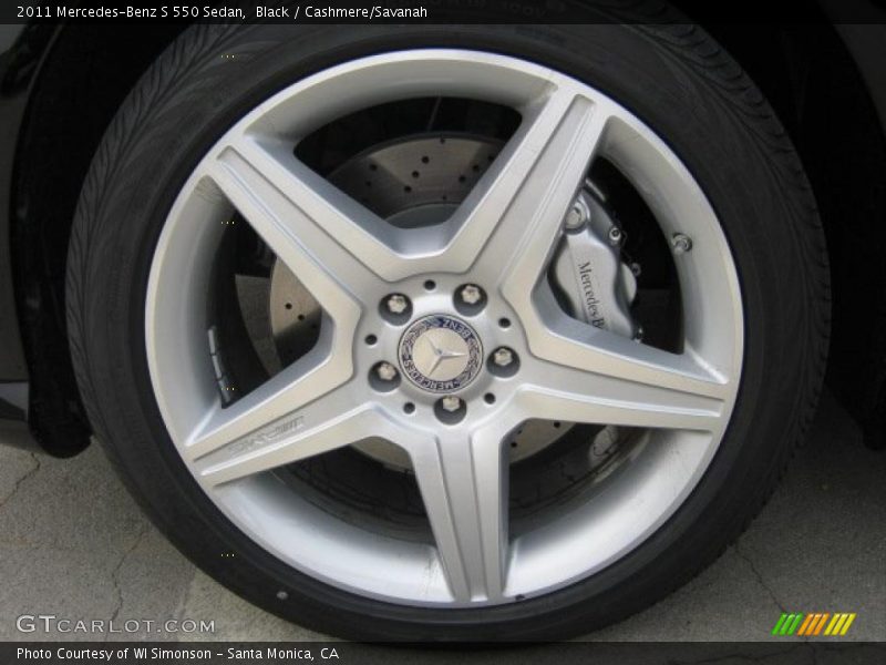 Black / Cashmere/Savanah 2011 Mercedes-Benz S 550 Sedan