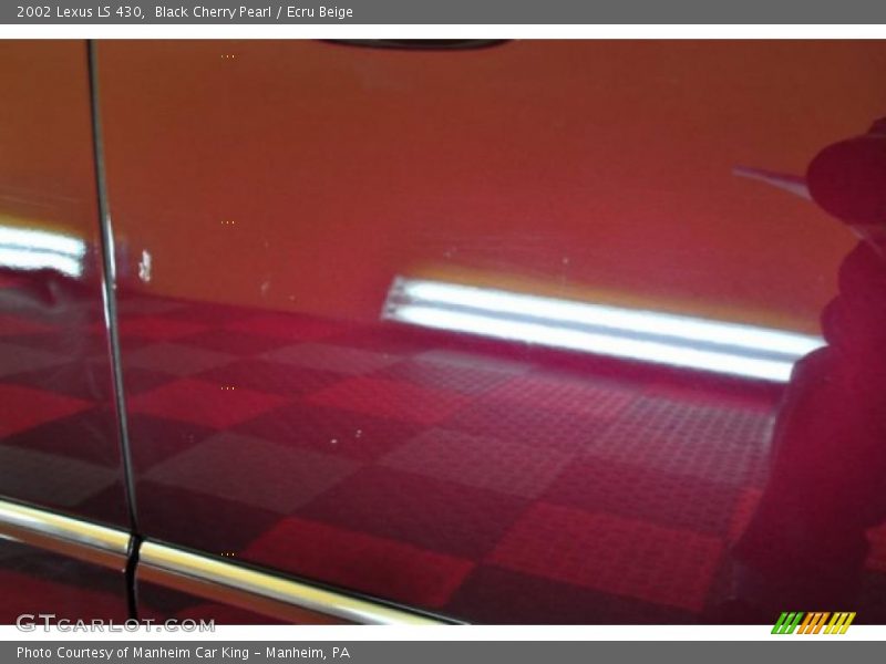 Black Cherry Pearl / Ecru Beige 2002 Lexus LS 430