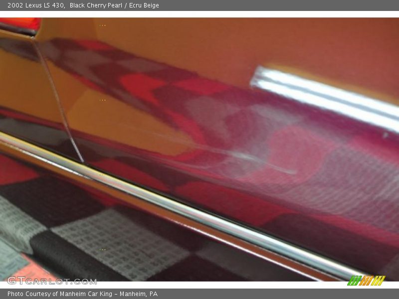 Black Cherry Pearl / Ecru Beige 2002 Lexus LS 430