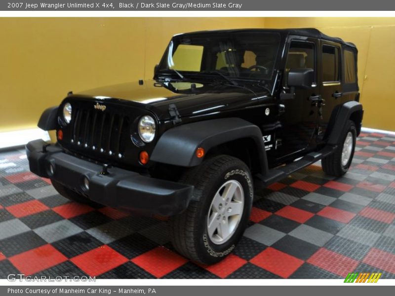 Black / Dark Slate Gray/Medium Slate Gray 2007 Jeep Wrangler Unlimited X 4x4