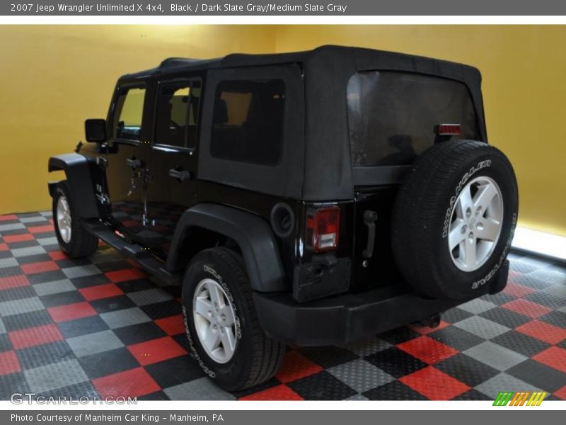 Black / Dark Slate Gray/Medium Slate Gray 2007 Jeep Wrangler Unlimited X 4x4
