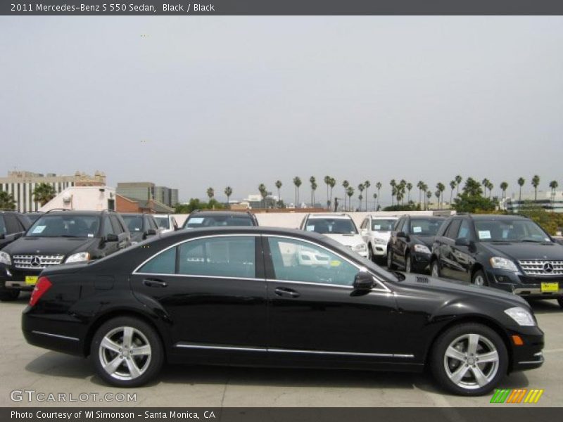 Black / Black 2011 Mercedes-Benz S 550 Sedan