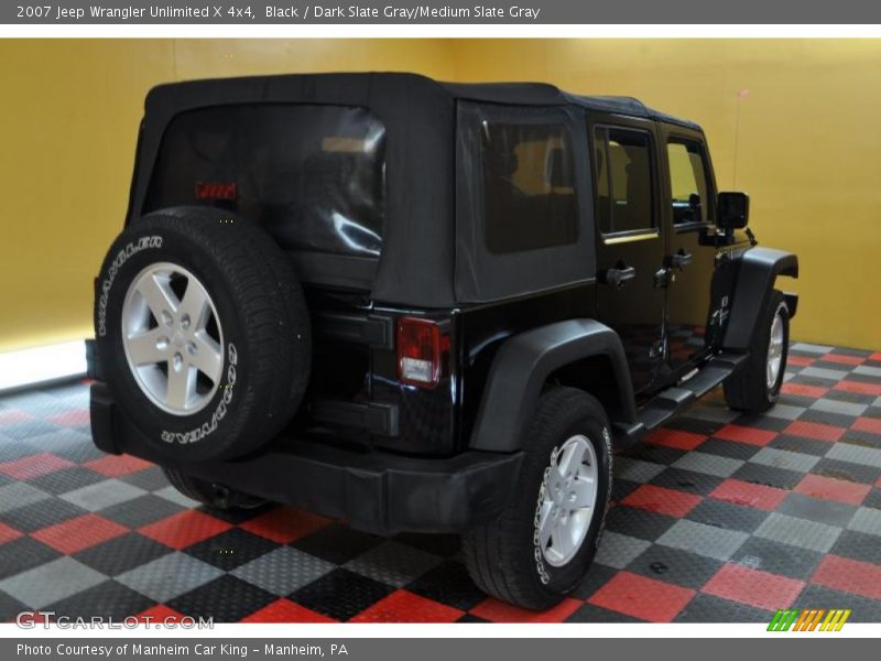 Black / Dark Slate Gray/Medium Slate Gray 2007 Jeep Wrangler Unlimited X 4x4