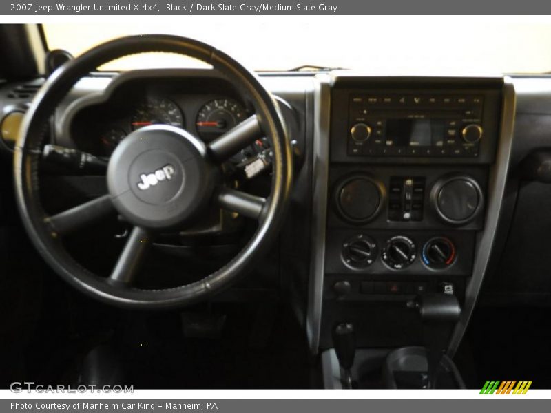 Black / Dark Slate Gray/Medium Slate Gray 2007 Jeep Wrangler Unlimited X 4x4