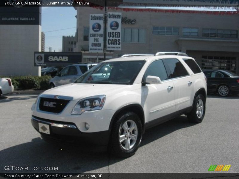 Summit White / Titanium 2007 GMC Acadia SLT