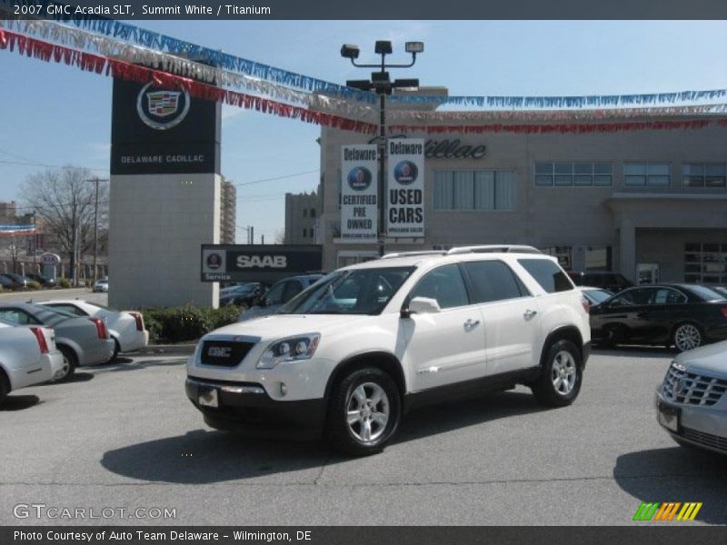 Summit White / Titanium 2007 GMC Acadia SLT