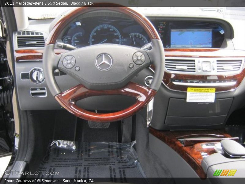 Black / Black 2011 Mercedes-Benz S 550 Sedan