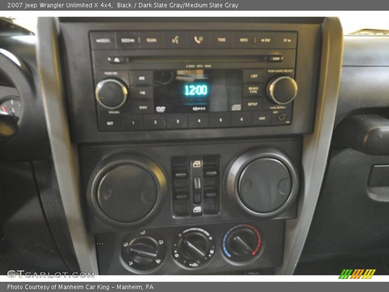 Black / Dark Slate Gray/Medium Slate Gray 2007 Jeep Wrangler Unlimited X 4x4