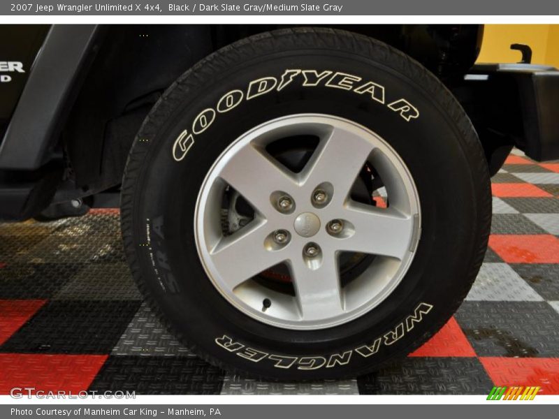 Black / Dark Slate Gray/Medium Slate Gray 2007 Jeep Wrangler Unlimited X 4x4