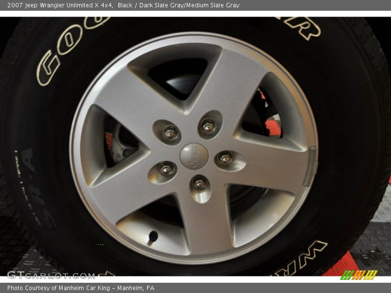 Black / Dark Slate Gray/Medium Slate Gray 2007 Jeep Wrangler Unlimited X 4x4